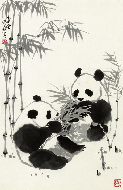 近代_吴作人_双熊_(4194×6436 – 72dpi)(图1)