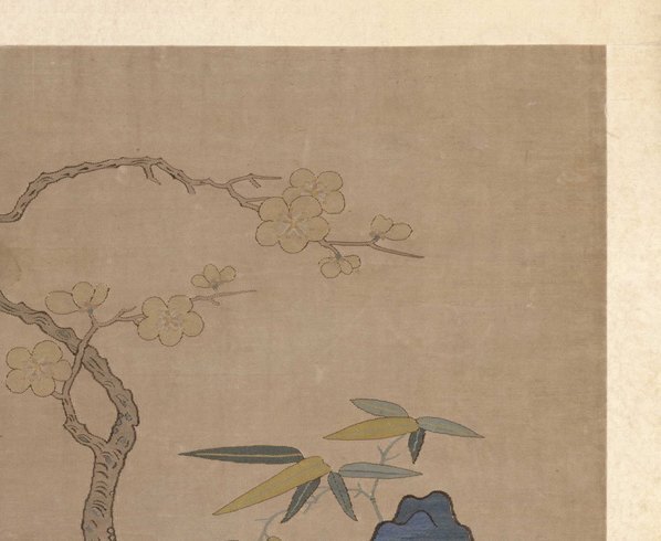 明_故宫藏织绣画_开_缂丝花卉册之梅_(5238×4292 – 300dpi)(图3)