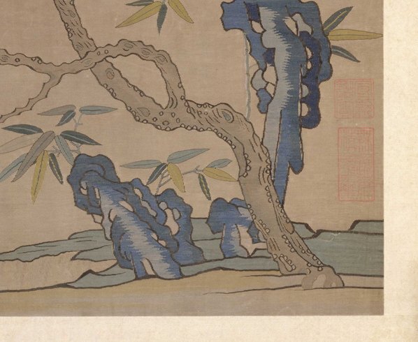 明_故宫藏织绣画_开_缂丝花卉册之梅_(5238×4292 – 300dpi)(图5)
