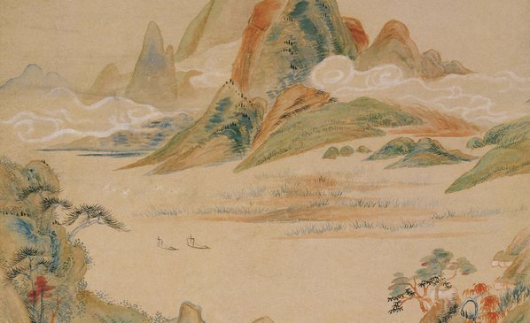 清_华喦_隔水吟窗图轴_(6357×15532 – 400dpi)(图3)