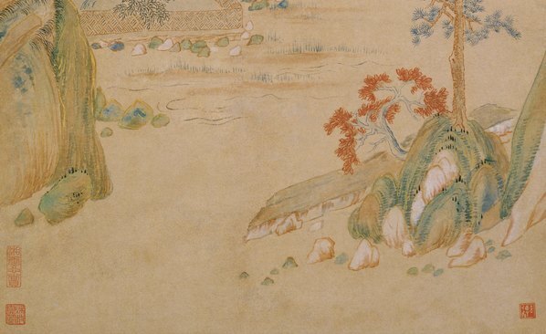 清_华喦_隔水吟窗图轴_(6357×15532 – 400dpi)(图5)
