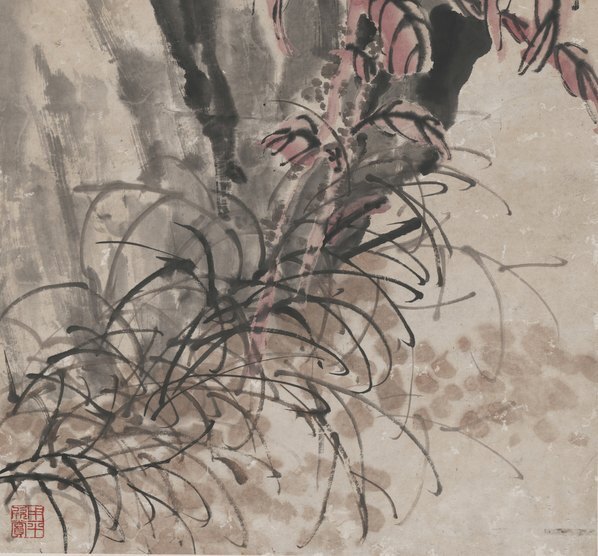 近代_李祯_苦李_菊花图_(4672×17373 – 72dpi)(图5)