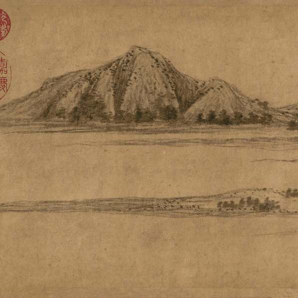 元_赵孟頮_水村图卷_上海礼品_元_赵孟頮_水村图卷_全卷_纸本(图3)