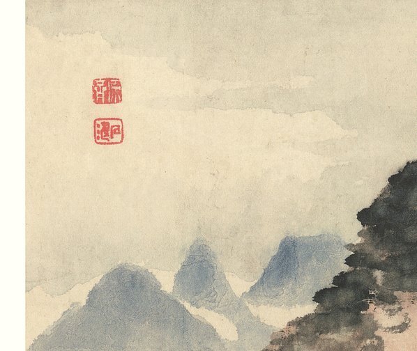明_石涛_设色山水册纸本_10_(4053×3418 – 300dpi)(图2)