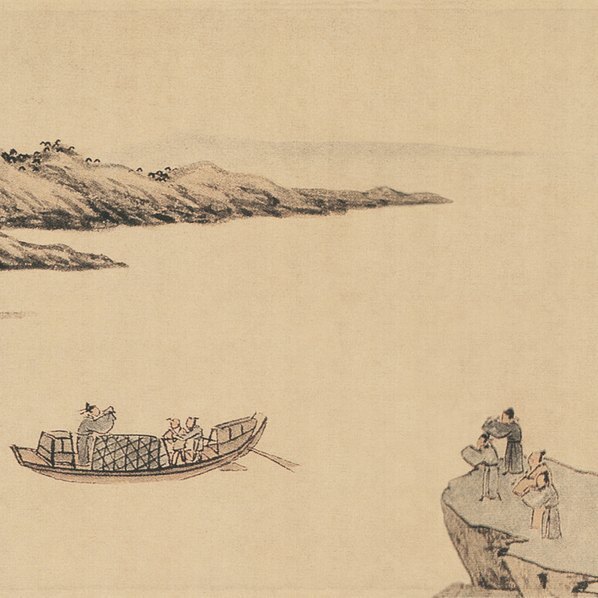 明_沈周_京江送别图_绢本_(12076×2205 – 200dpi)(图4)