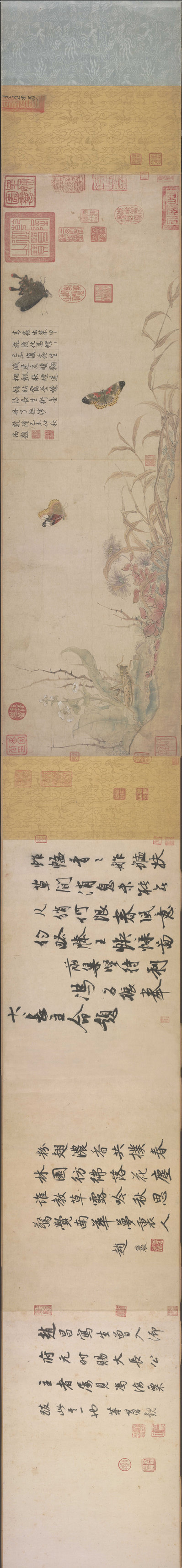 宋_赵昌_写生蛱蝶图卷全卷纸本_北京故宫博物院藏_(28115×3272 – 300dpi)(图1)