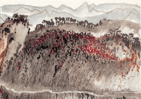 近代_陆严少_白帝高为三峡镇_(4677×3282 – 72dpi)(图3)
