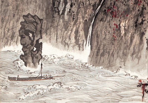 近代_陆严少_白帝高为三峡镇_(4677×3282 – 72dpi)(图4)