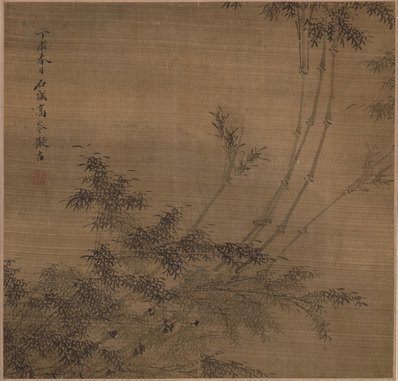 清_高岑_古代景观册页_山水册页_6_(5750×5510 – 300dpi)(图1)