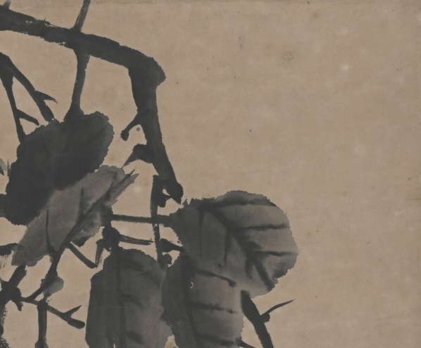 近代_谢公展_佛手回春图轴_(6022×4980 – 72dpi)(图3)
