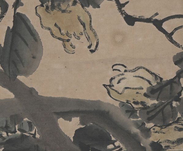 近代_谢公展_佛手回春图轴_(6022×4980 – 72dpi)(图5)
