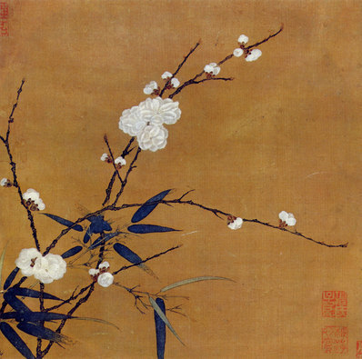 宋_马麟_梅竹图页_(3895×3862 – 300dpi)(图1)