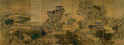 清_袁江_九成宫图屏_(16033×5835 – 300dpi)(图1)