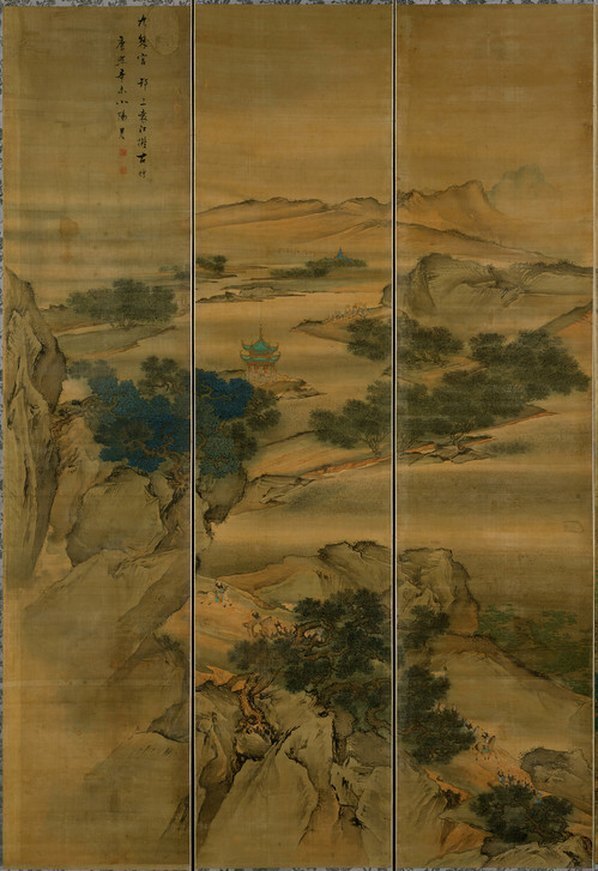 清_袁江_九成宫图屏_(16033×5835 – 300dpi)(图2)