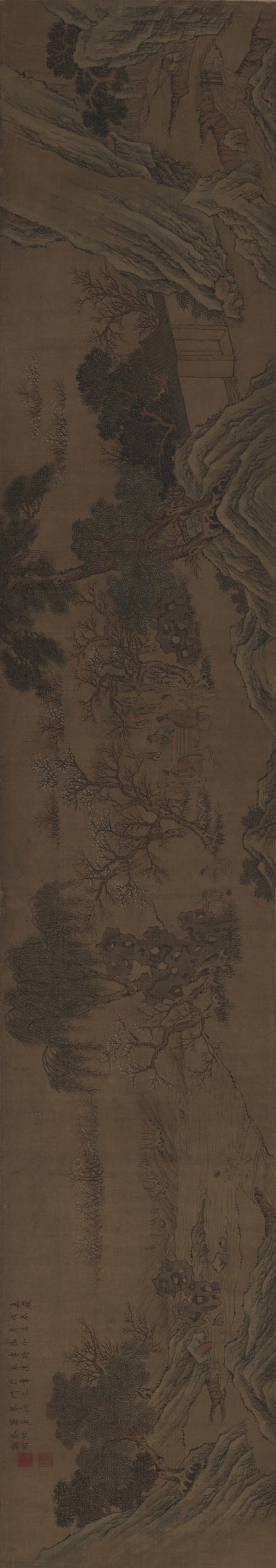 明_项圣谟_闽游图绢_(20094×3549 – 300dpi)(图1)