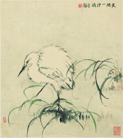 清_李鱓_花卉十二开_1_(3911×4365 – 300dpi)(图1)