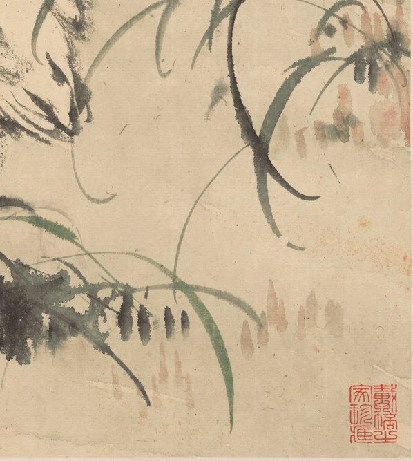 清_李鱓_花卉十二开_1_(3911×4365 – 300dpi)(图5)