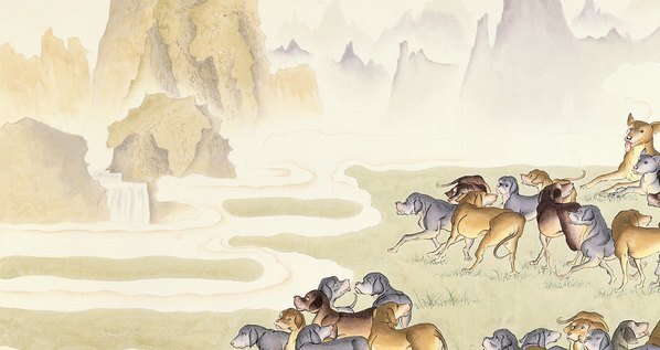 近代_中国百图_百犬_(11598×6154 – 72dpi)(图2)