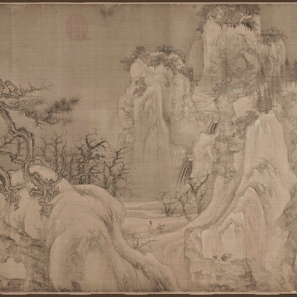 宋_王诜_渔村小雪图卷_全卷_二版绢本北_(81501×5415 – 300dpi)(图5)