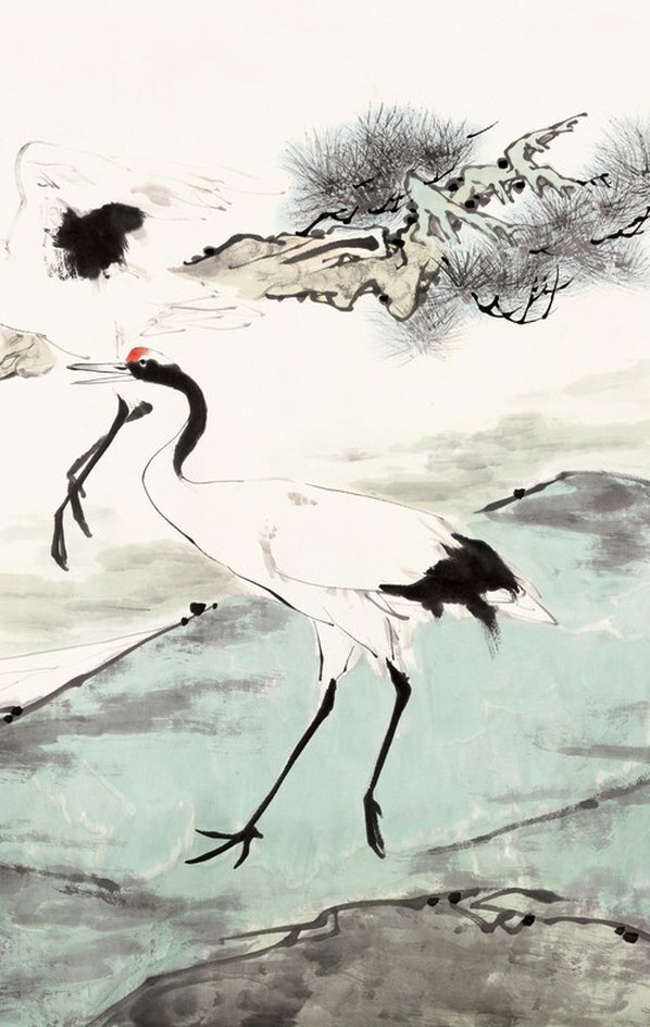 近代_范曾_苏子侣鹤_(17962×7087 – 72dpi)(图3)