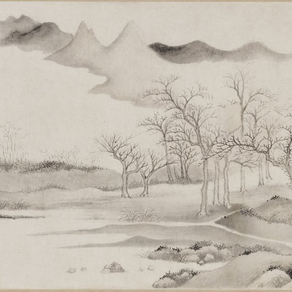 明_文伯仁_仿赵文敏水村图卷_(27291×3154 – 300dpi)(图2)