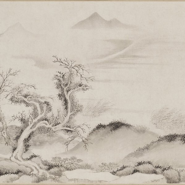 明_文伯仁_仿赵文敏水村图卷_(27291×3154 – 300dpi)(图3)