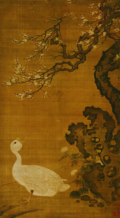 明_吕纪_狮头鹅图(图1)