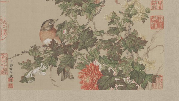清_郎世宁_花鸟图册_48_(10236×5748 – 400dpi)(图5)