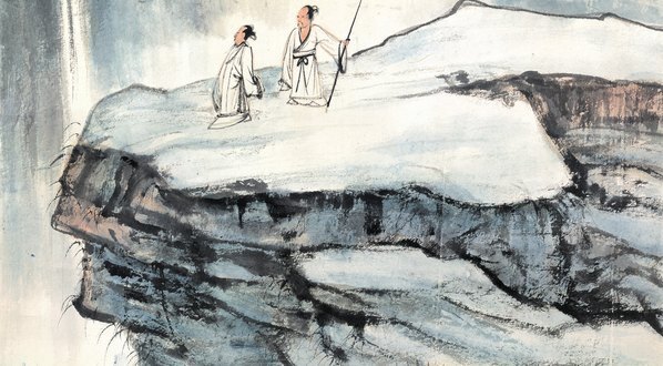 近代_张大千_行吟策_(4813×10610 – 72dpi)(图3)