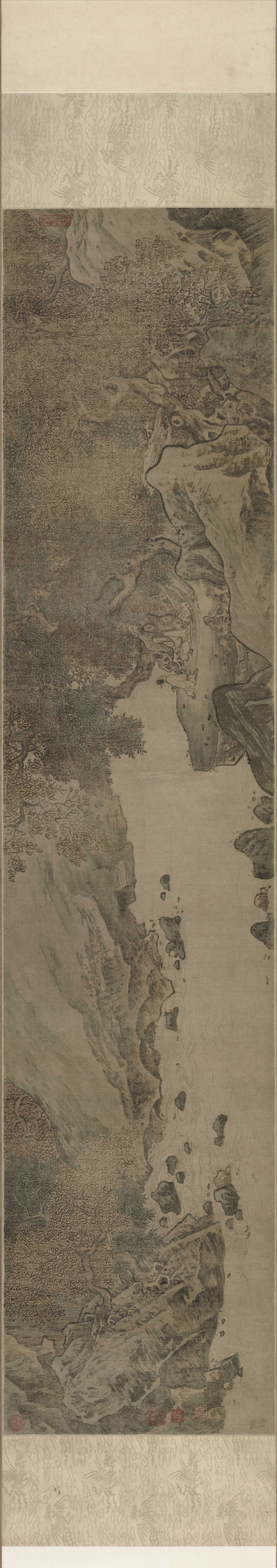 宋_佚名_秋林观泉图绢本设色北京故_(16714×2950 – 300dpi)(图1)