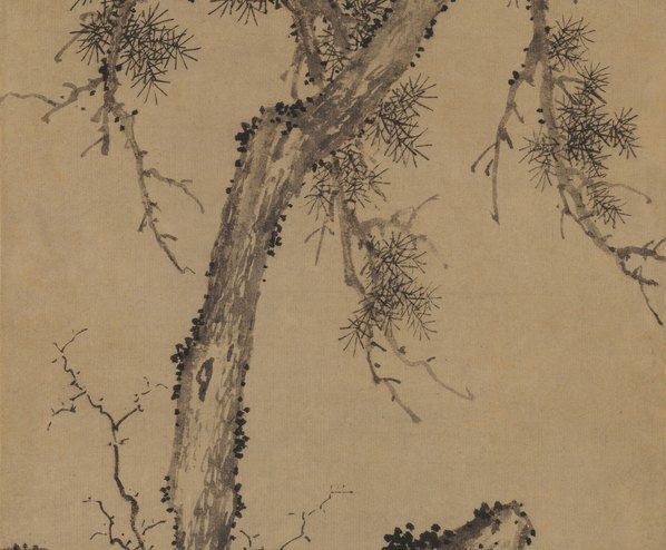 元_盛懋_松石图轴_(3572×11811 – 300dpi)(图4)