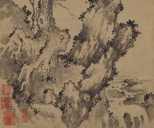 元_盛懋_松石图轴_(3572×11811 – 300dpi)(图5)