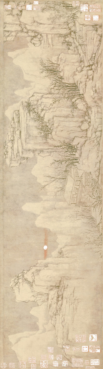 元_黄公望快雪时晴图_快雪时晴图_画(图1)