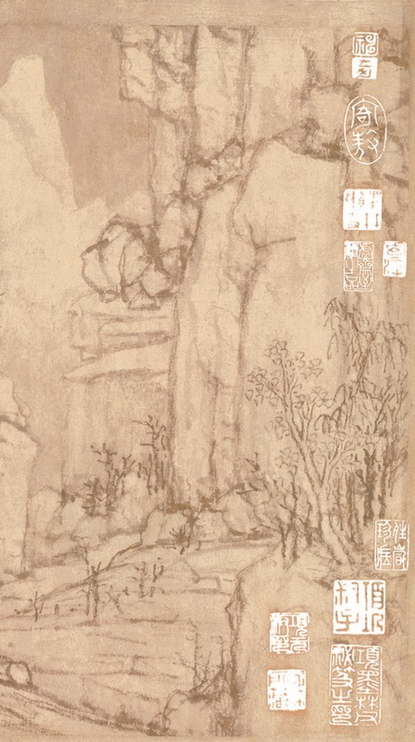 元_黄公望快雪时晴图_快雪时晴图_画(图5)