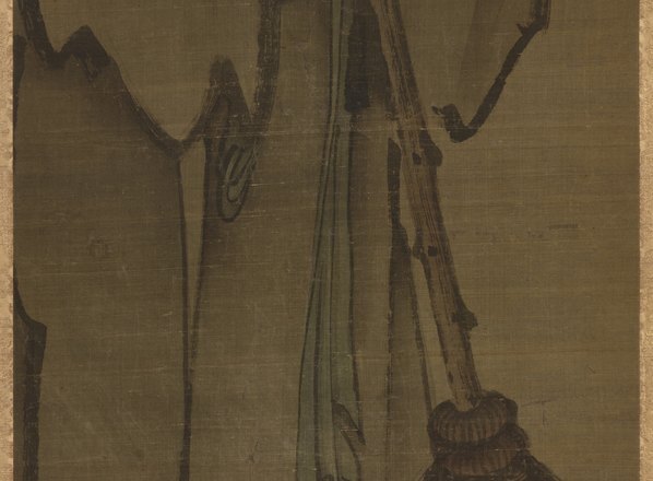 元_传_颜辉_寒山拾得图之一绢本_东_(5267×15516 – 300dpi)(图4)
