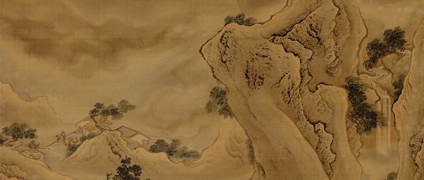 清_袁耀_山水楼阁图轴_(13999×23858 – 300dpi)(图3)