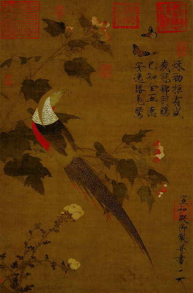 宋_赵佶_芙蓉锦鸡图_画_(5276×7978 – 250dpi)(图1)