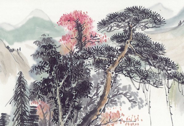 近代_现代山水册页_62_(6267×4295 – 72dpi)(图2)
