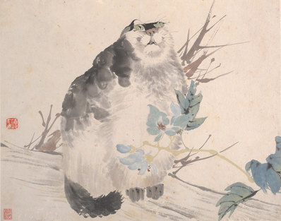 清_任颐_花鸟蔬果册页_八开_4_(4500×3545 – 300dpi)(图1)