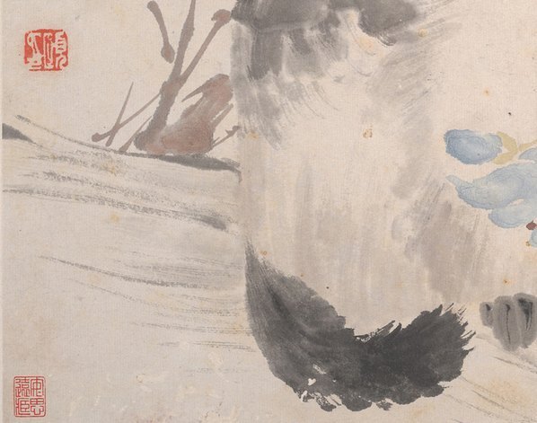 清_任颐_花鸟蔬果册页_八开_4_(4500×3545 – 300dpi)(图4)