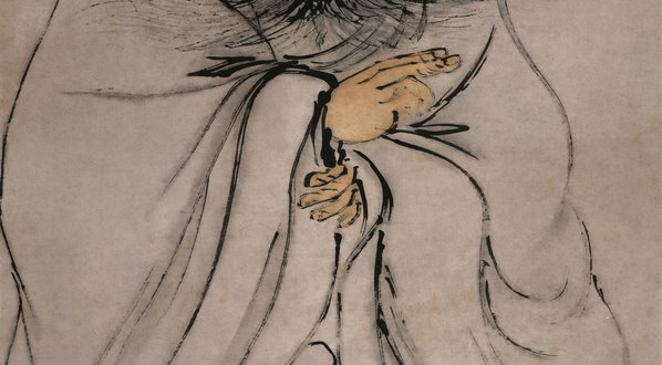 清_高其佩_指画_怒容钟馗(图3)