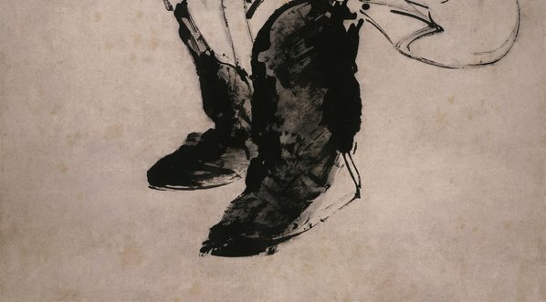 清_高其佩_指画_怒容钟馗(图5)
