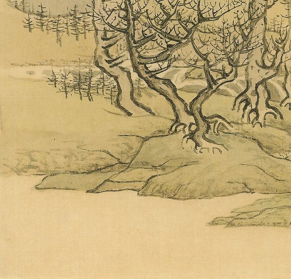 清_傅山_傅眉山水花卉冊_8_(3621×3472 – 420dpi)(图4)