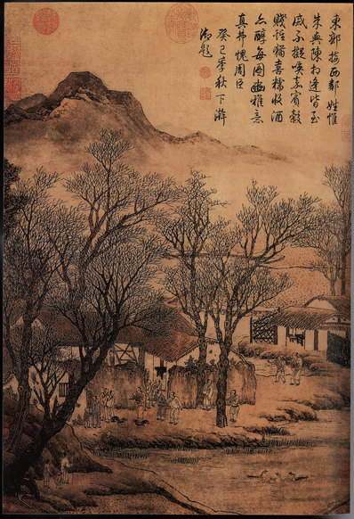 明_周臣_毛诗图立轴纸本普林斯顿大学_(5655×8268 – 300dpi)(图1)