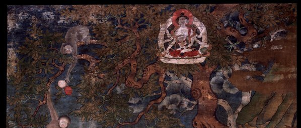 清_罗汉Arhat_Buddhist_Elder_Elders_Nagasena_布鲁克林博物馆_(5603×(图2)