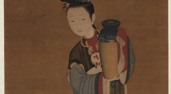 清_佚名_执瓶仕女图_(3169×6967 – 200dpi)(图3)