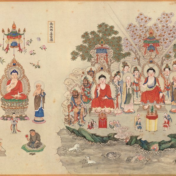 清_丁观鹏_法界源流图卷全图_图卷_4_(22047×4892 – 350dpi)(图3)
