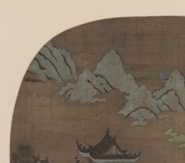 明_佚名_云山楼阁图北京故_(8133×7173 – 300dpi)(图2)