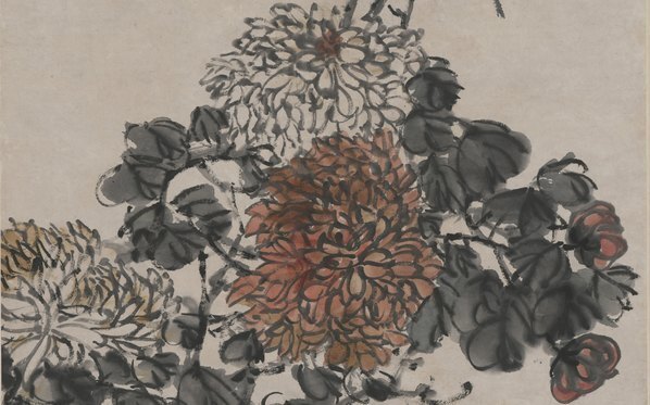 近代_赵子云_秋菊图轴_(5632×14064 – 72dpi)(图3)