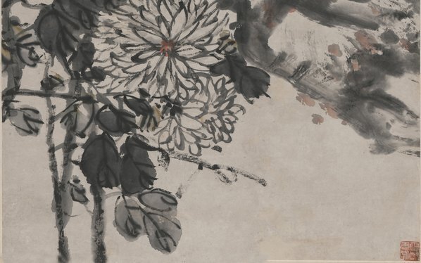 近代_赵子云_秋菊图轴_(5632×14064 – 72dpi)(图5)